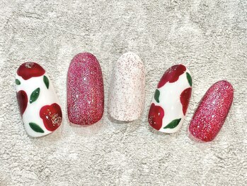 ネイルサロン ロゼプリュム/椿アート