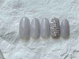 シンプルツイードネイル☆