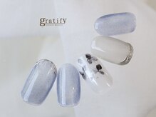 グラティフィー 梅田店(gratify)/梅雨の紫陽花ネイル
