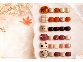 時短☆秋割フットネイル