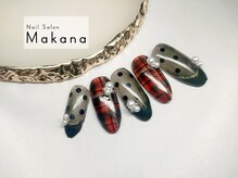 マカナ(Makana)/ドットチェックネイル