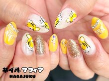 ネイルマフィア 原宿(NAIL MAFIA)/手描きアート/個性派/フィルイン