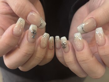 アイネイルズ 天神今泉店(I-nails)/【mami.i】スターホワイトグラデ