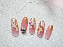 ネイルサロン ロゼプリュム/指先に繊細に咲く、やわらかい花