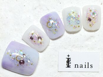 アイネイルズ 新宿店(I nails)/アメジストビジュー
