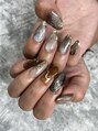 ネイル マックスケリー 大阪梅田(MAXKELLY) 地層ニュアンスnail