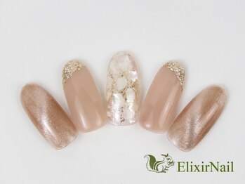 エリクサーネイル 神田(Elixir Nail)/シンプル/クーポン使用