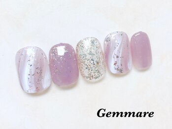 ジェンマーレ 二子玉川店/透け感ニュアンスアート