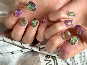 ヌル ネイル 堀江(NURU NAIL HORIE)/エキゾチック個性派ニュアンス☆