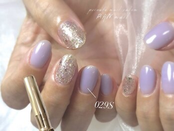 ランネイル 名古屋伏見(RANnail)/パープル×ブルー×艶ワンカラー