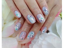 ミア(mia)/紫陽花ネイル