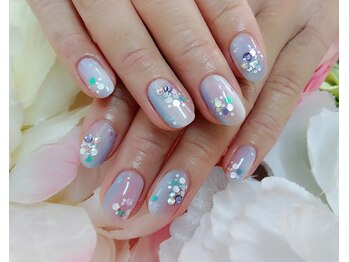 ミア(mia)/紫陽花ネイル