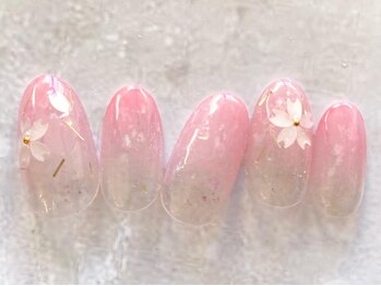 アブニール 我孫子店(AVENIR)/桜ネイル新規¥7,260