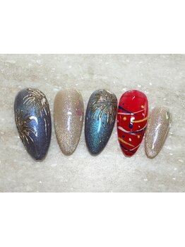 手描きアートが得意なサロン