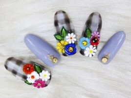 ギンガム　フラワーガーデン