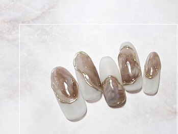 トゥーシェネイルズ 上中野店(Touche’nails)/モヤモヤネイル