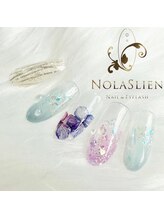 ノーラスリエン 銀座(NOLASLIEN)/紫陽花ネイル しずくネイル 水滴