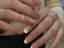 アイネイルズ 吉祥寺店(I nails)/ちぐはぐフレンチちゅるんピンク