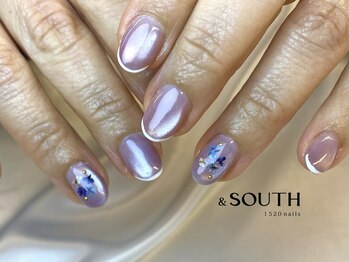 アンドサウス 1520ネイルズ(& SOUTH 1520nails)/ネイルケア/ニュアンス/押し花