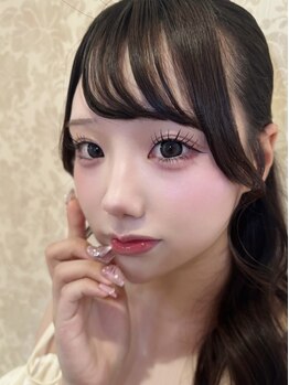 ラビィ 福岡店(Raviy)の写真/【人気の上下のエクステ】で目がぱっちり大きく◎下まつ毛のエクステをつけることで中顔面短縮効果アリ！
