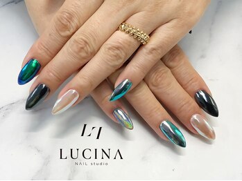 ネイルスタジオ ルキナ(LUCINA)/c-376 メタリックネイル