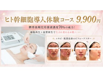 ホリスティックエステ/イーズ ピオレ姫路店の写真/実力NO１!年齢による肌悩みやたるみ改善!ニキビケアにも◎【ヒト臍帯血幹細胞培養液70％導入コース￥9,900】