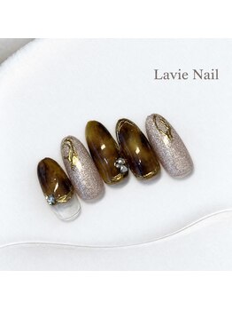 ラヴィネイル 四条烏丸店 メリー(La Vie Nail merry)の写真/【烏丸・大丸向かい】オフ込★定額Bプラン￥5100(30日以内リピート￥5000)ストーン付け放題/カラー変更もOK◎