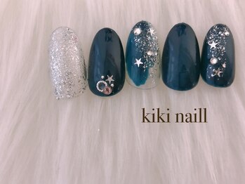 キキネイル たまプラーザ店(kikinail)/秋の夜空ネイル