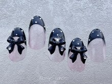 エンジェルガーデンネイル 池袋店(Angelgarden nail)/バレンタイン/フレンチ/リボン