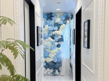 R-1ビューティーサロン 銀座/紫陽花の飾り付け♪