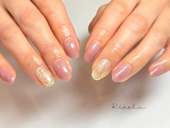 【くすみ大人ピンクワンカラー】