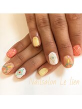 ネイルサロン ル リアン(Nailsalon Le lien)/オルテガ柄