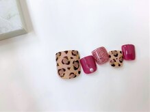 ネイルサロン アミ(Amie)/フットネイル☆マットレオパード