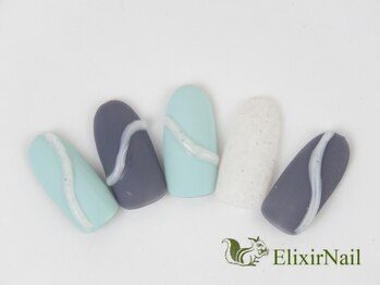 エリクサーネイル 神田(Elixir Nail)/シンプル/クーポン使用