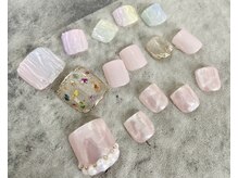 ネイル ブーマー(Nail BOOMER)/フットネイル/オーロラネイル