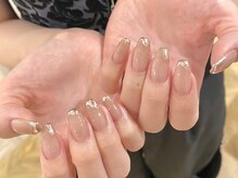 アモフ(amof)/ピンクミラーフレンチ☆*:.。