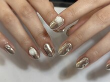 ネイルメゾン 池袋店(NAIL MAISON)の雰囲気（シルバーローズ♪持ち込み60分コース¥8050[池袋/ワンカラー］）