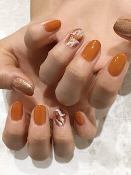 レディグリッター(Lady glitter)/大理石風ネイル