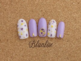 押し花×パープル