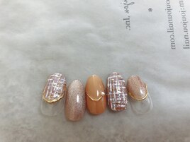 11月定額B 秋冬ツイードネイル