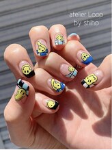 アトリエループ(atelier Loop by shiho)/ニコちゃんネイル
