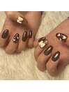 バレンタインネイル