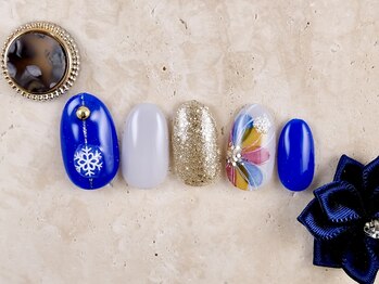 ショコ アンド ラム(Syoko&Lum)/☆ウィンターフラワーネイル☆