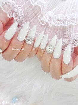 ファラウェイネイル(Faraway nail)/ホワイトネイル☆