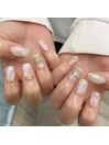 ホワイトニュアンスネイル¥8800