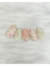 キュント(Qun’t)/ふんわり桜の春ネイル