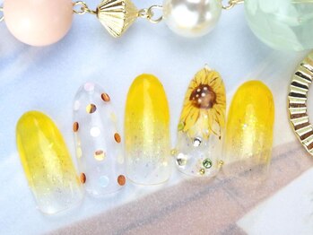 ネイルズガッシュ 大森駅前店(NAILs GUSH)/☆ポップひまわり☆