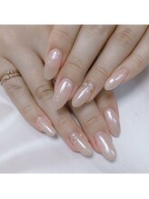 ネイルサロン ビューティーマジック 川口店/シンプルミラーネイル