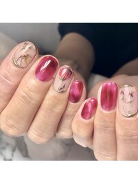 ボタニカル＆もやもやネイル