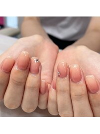 桃っぽネイル
